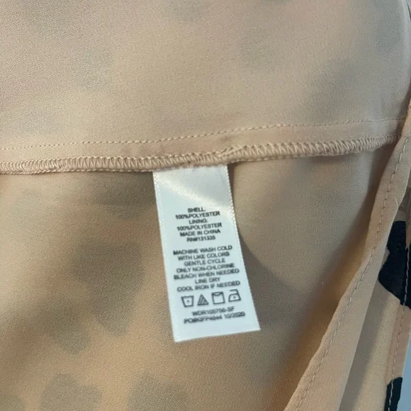 NWT Nine Britton Brynlee Pleat Waist Leopard Print Dress - size medium - Picture 8 of 8